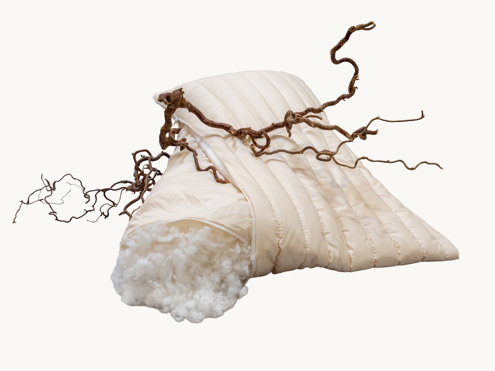 Veganistisch kussen zonder dierlijke vezels