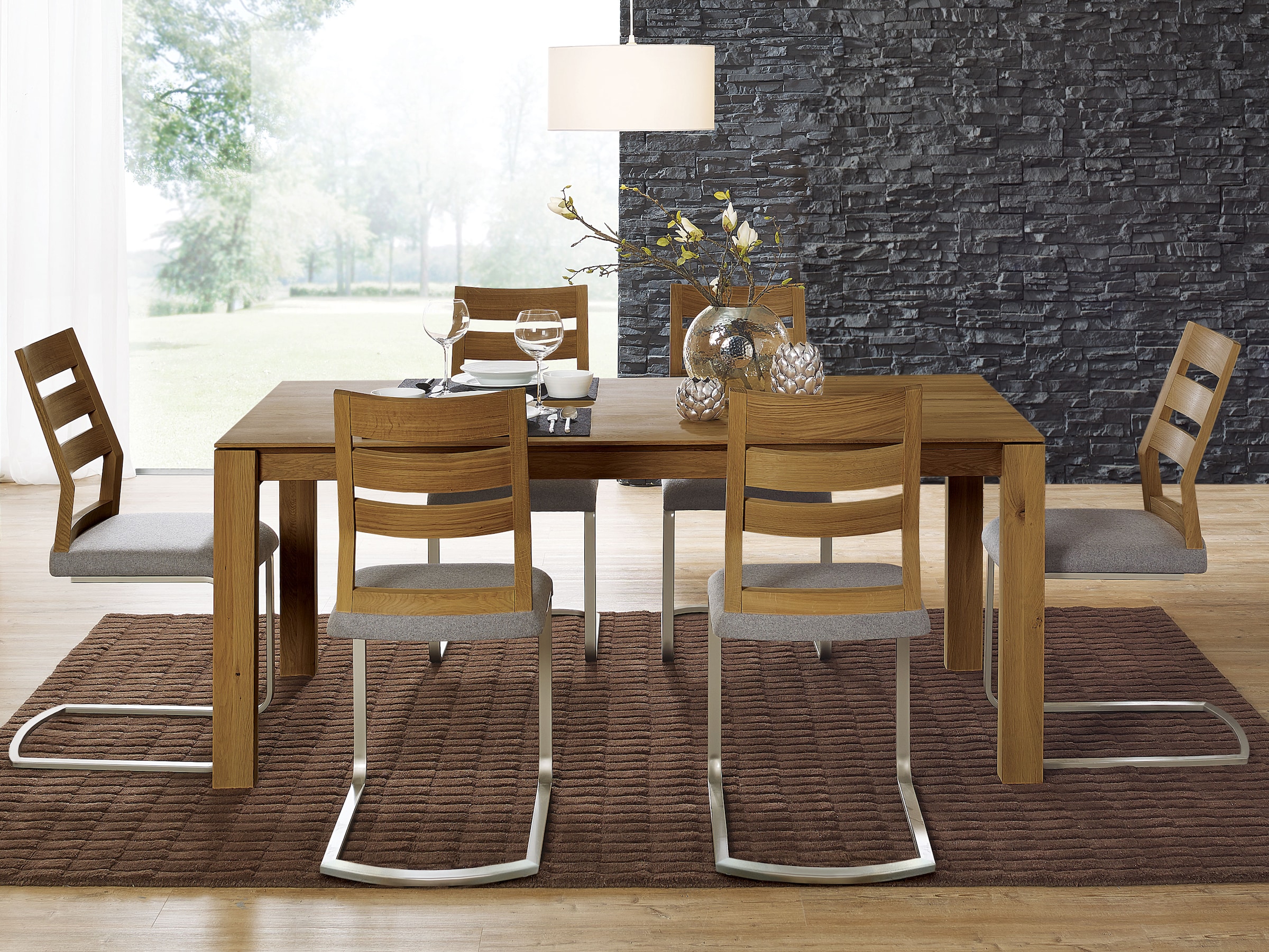 Tisch "Salvino" | Kernbuche | ohne Auszug | Manufakturqualität | Vegan