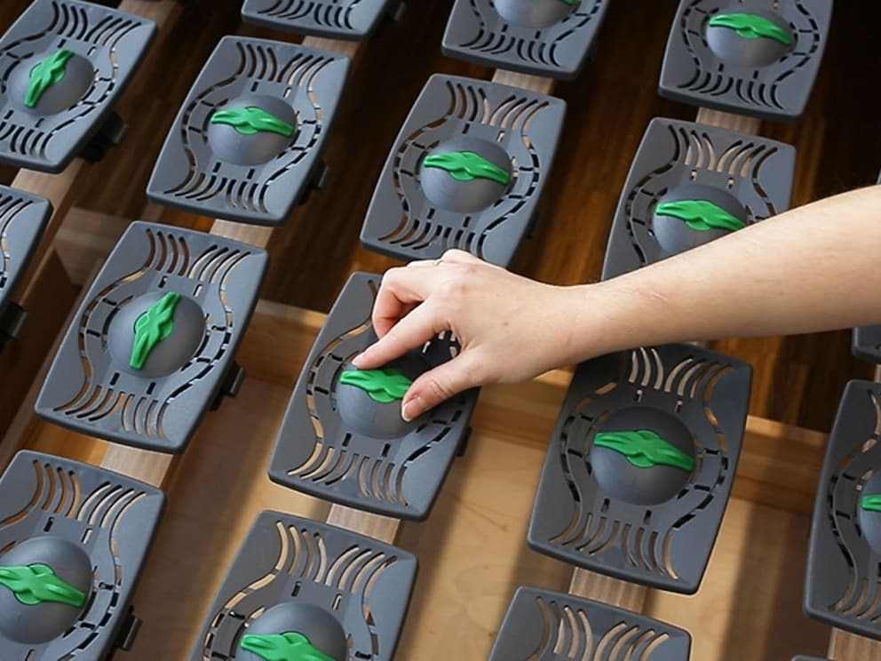 De schijven kunnen individueel worden ingesteld in twee hardheidsgraden