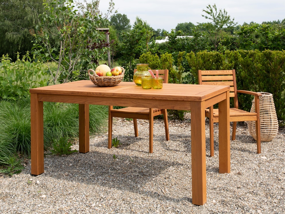 Table de jardin « Trevia » d'aspect massif pour de belles heures en plein air