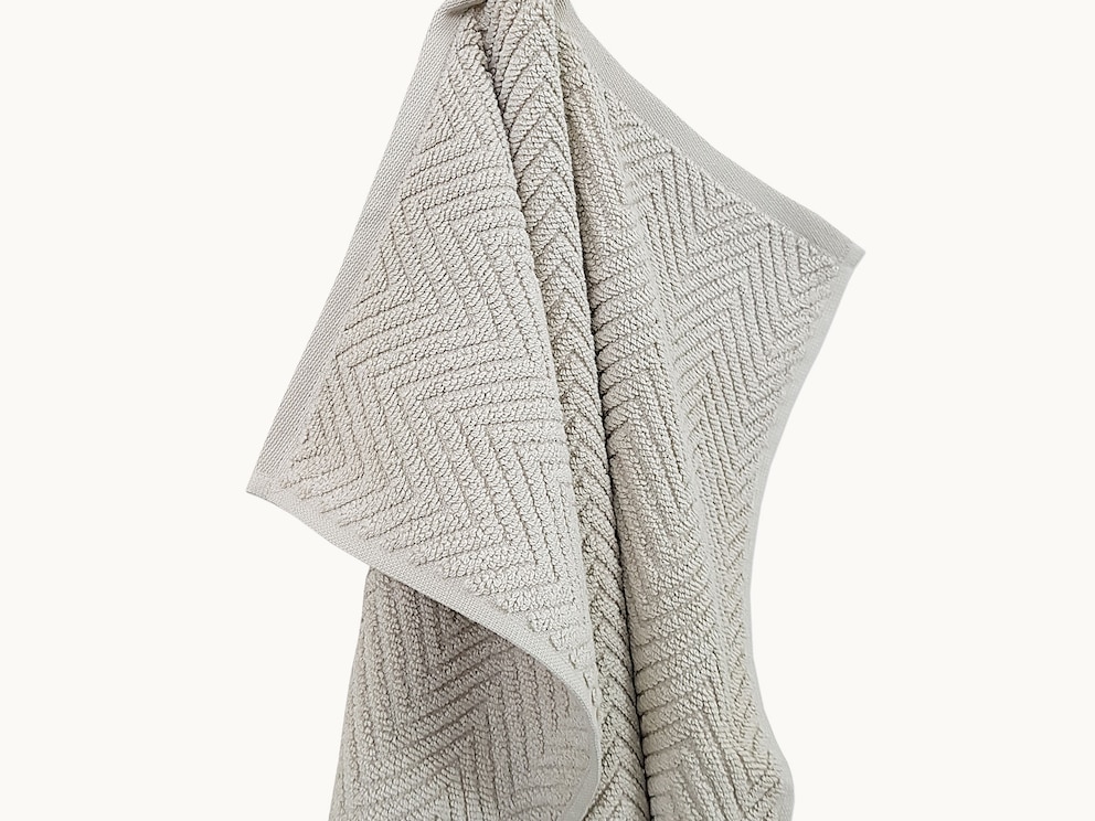 Élégant motif à chevrons tridimensionnel au toucher doux et moelleux