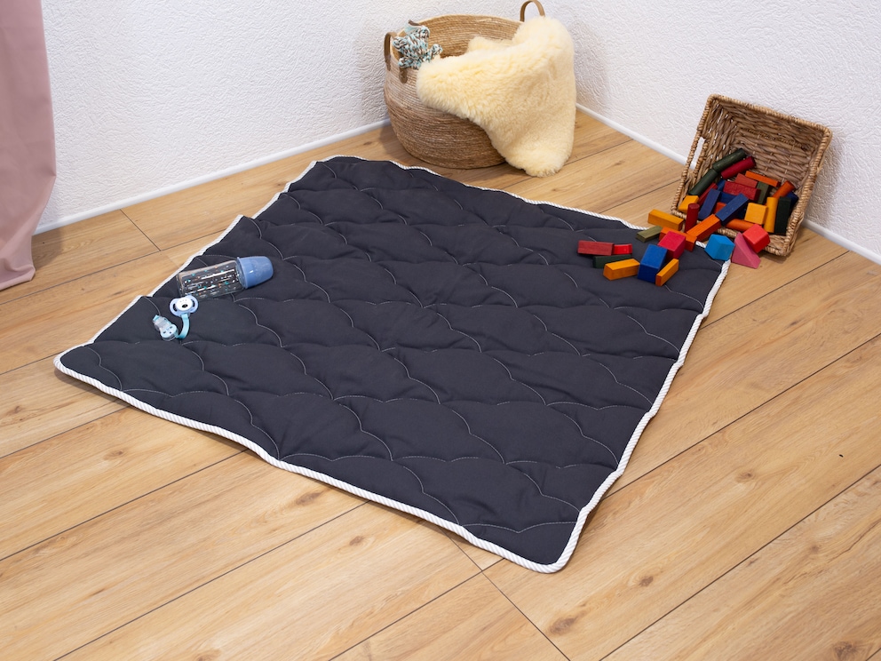 Tapis à langer facile d'entretien avec garnissage en Lyocell souple et housse en 100 % coton bio/AB