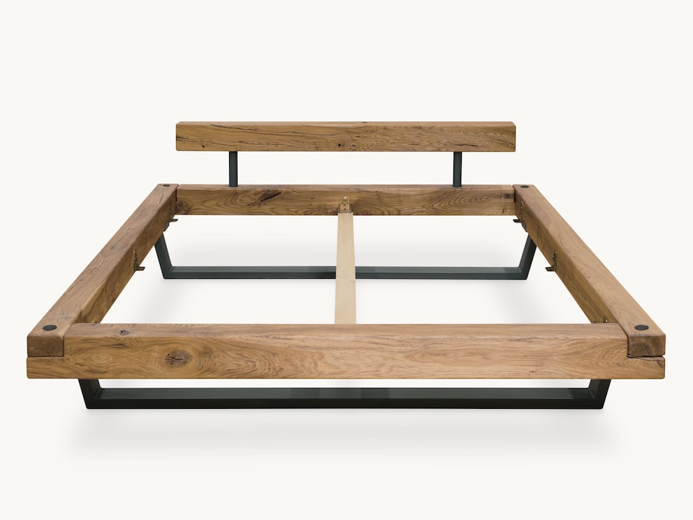 Bedframe Madea in wild eiken zonder lattenbodem