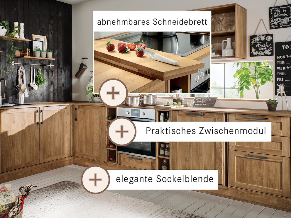 Vidéo de présentation : Cuisine modulaire en bois massif « Mediterano »