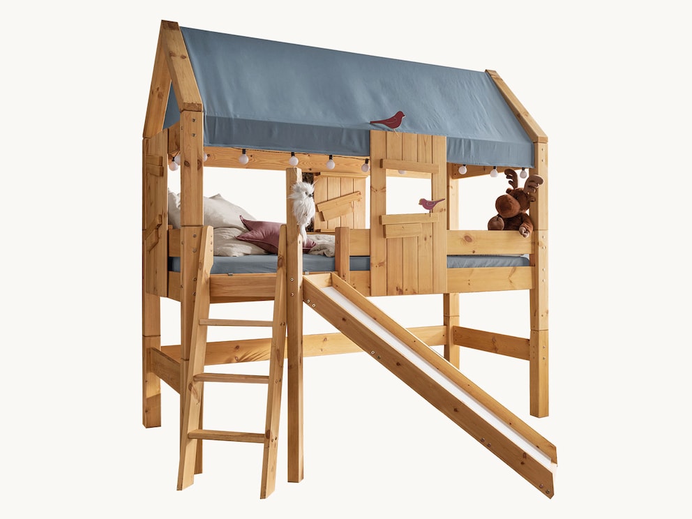 Een eigen boomhut in de kinderkamer – liefdevol, stabiel en bijzonder natuurlijk in gebeitst/geolied