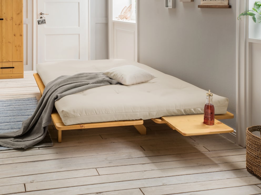 Die Futon-Matratze Suma-Yuki für eher festen Sitz- und Liegekomfort
