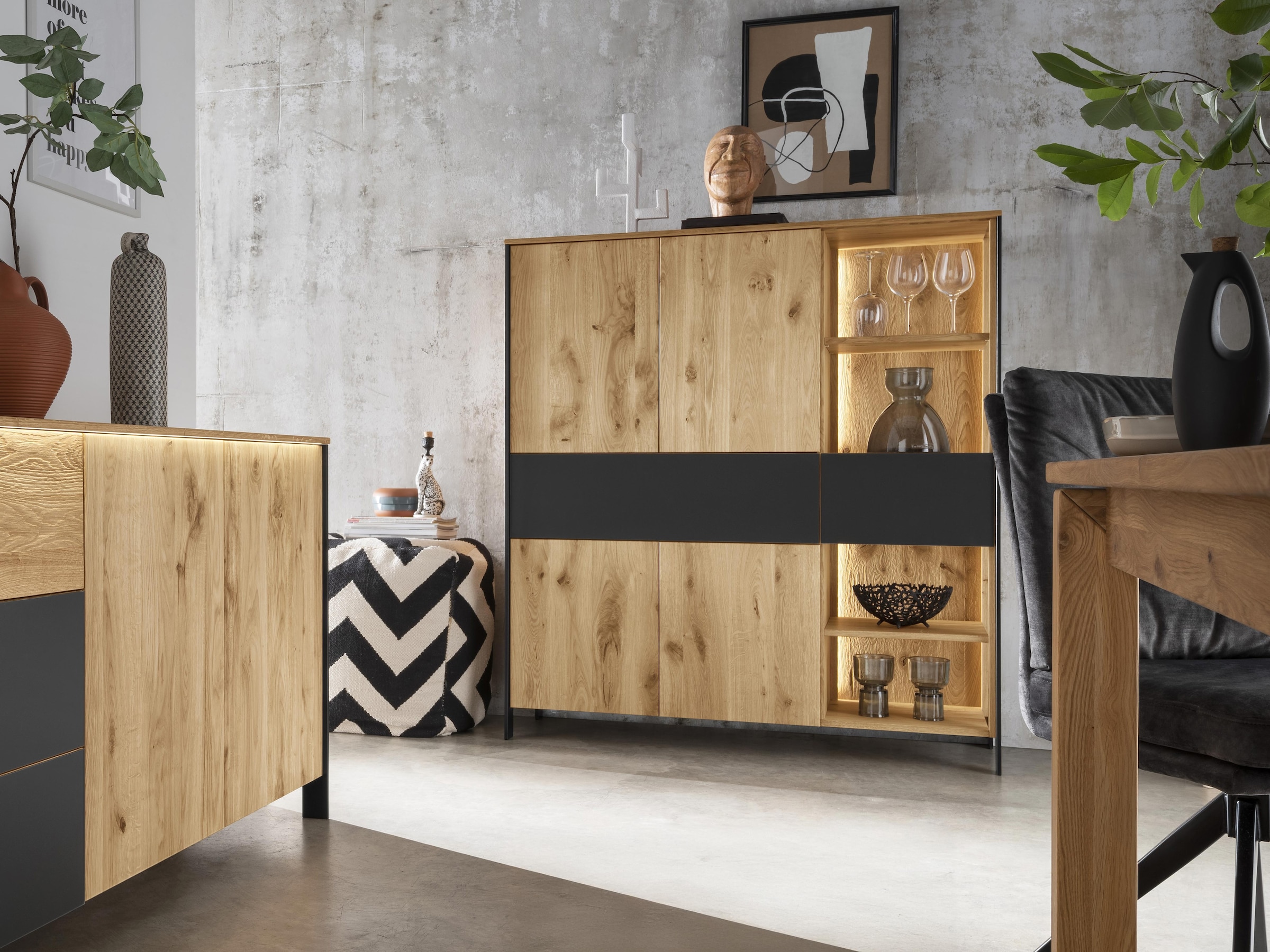 Highboard "Fira" | Manufakturqualität | Vegan