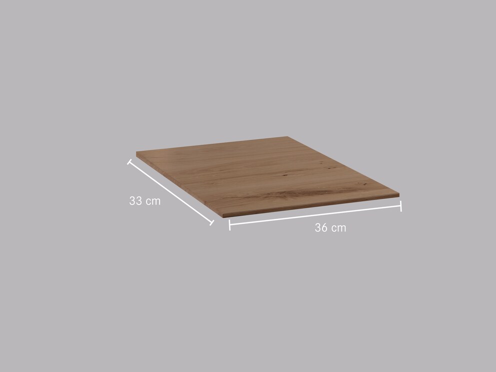 Plank voor garderobebank en dressoir Fiella - afmetingen