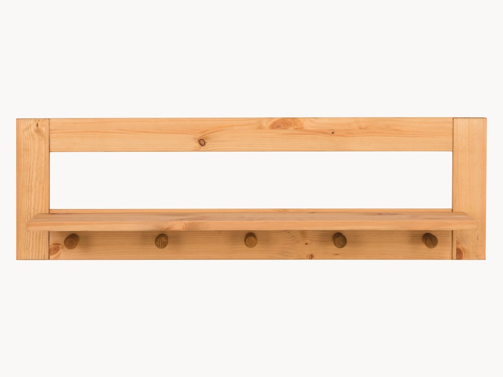 Durch 5 praktische Haken auch als nützliche Garderobe verwendbar