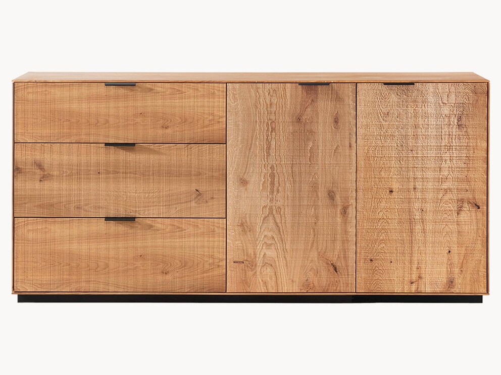 Dressoir Eterna betovert met een geweldige houtstructuur en elegante details, hier variant 03