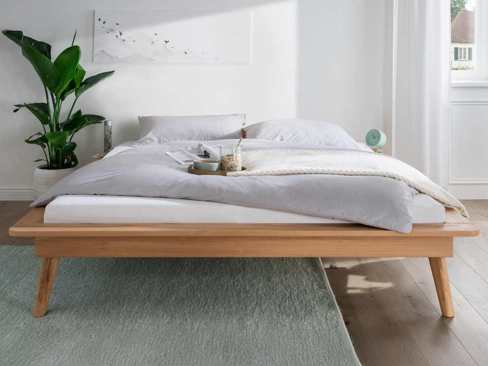 Zanira massief houten bed ook verkrijgbaar als lounger zonder hoofdeinde