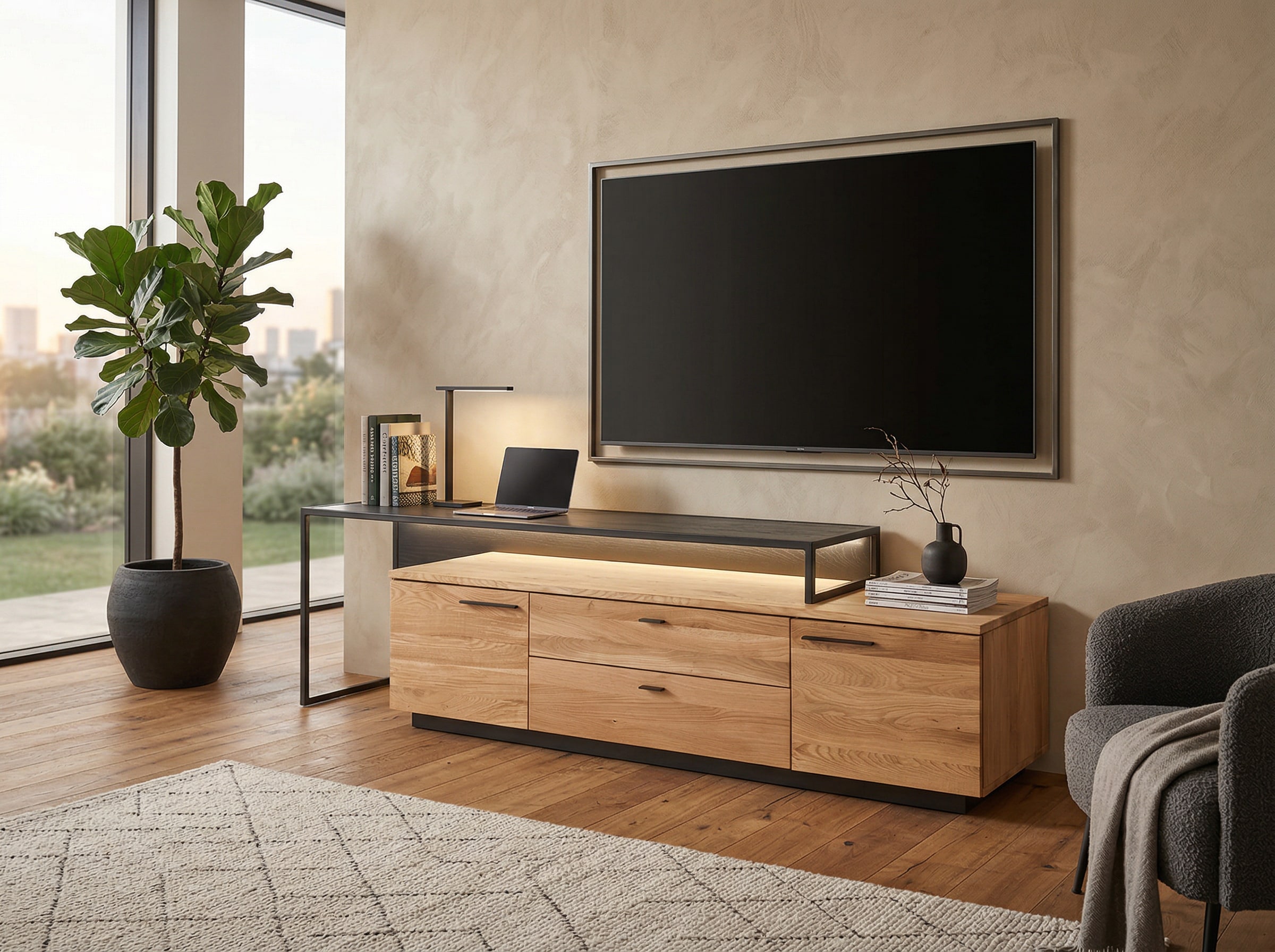 Lowboard "Anora" | ohne Beleuchtung | Manufakturqualität