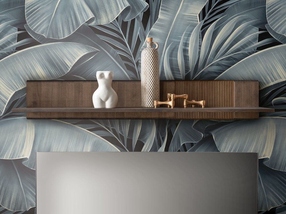 Étagère murale élaborée aux détails élégants