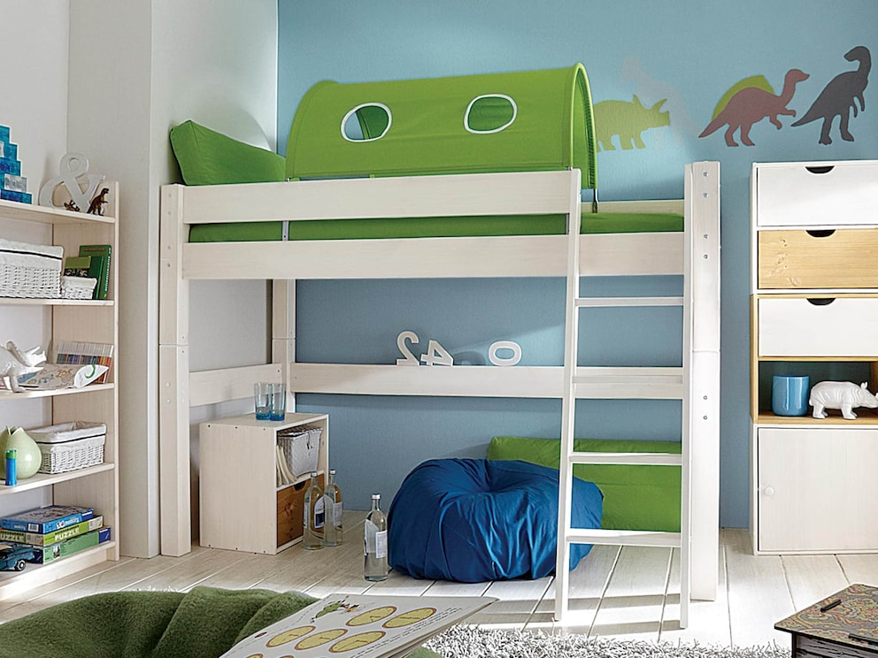 Onder het ligvlak is ook plaats voor een knusse zitzak of een fauteuil