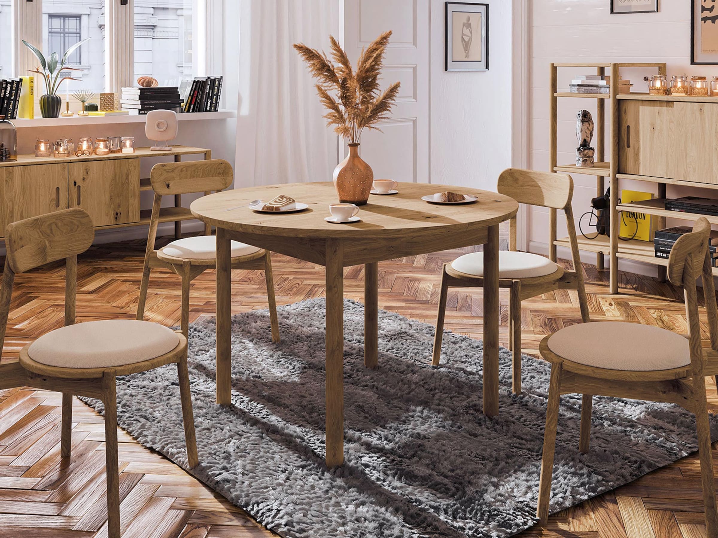 Tisch "Rota" | Kernbuche | ohne Auszug | Manufakturqualität