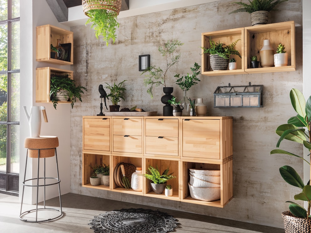 Belle combinaison suspendue en cœur de hêtre