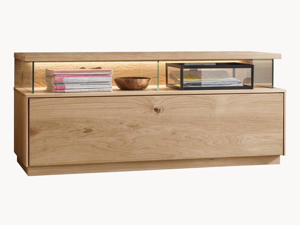 Een echte woondroom: Vasado lowboard, hier versie 02 met verlichting