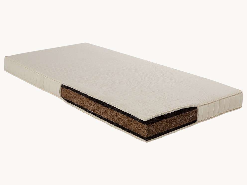 Kokosmatras met vochtregulerende, hoogelastisch overtrek van paardenhaar