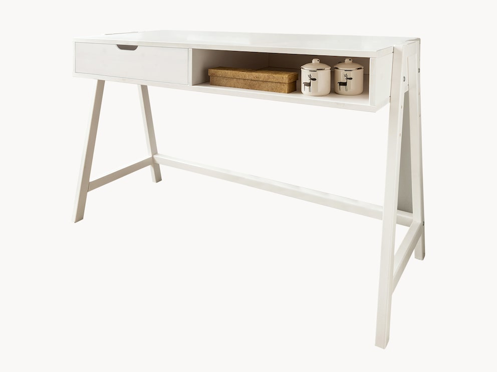 Strak vormgegeven Tela-bureau van geolied beukenhout overtuigt door zijn rechtlijnige design