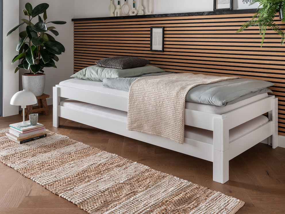 Stapelbed Stiva kan eenvoudig op elkaar worden gestapeld