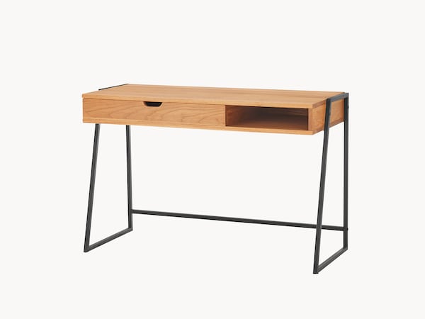 Anca bureau in massief wild eiken, hier versie met 1 lade