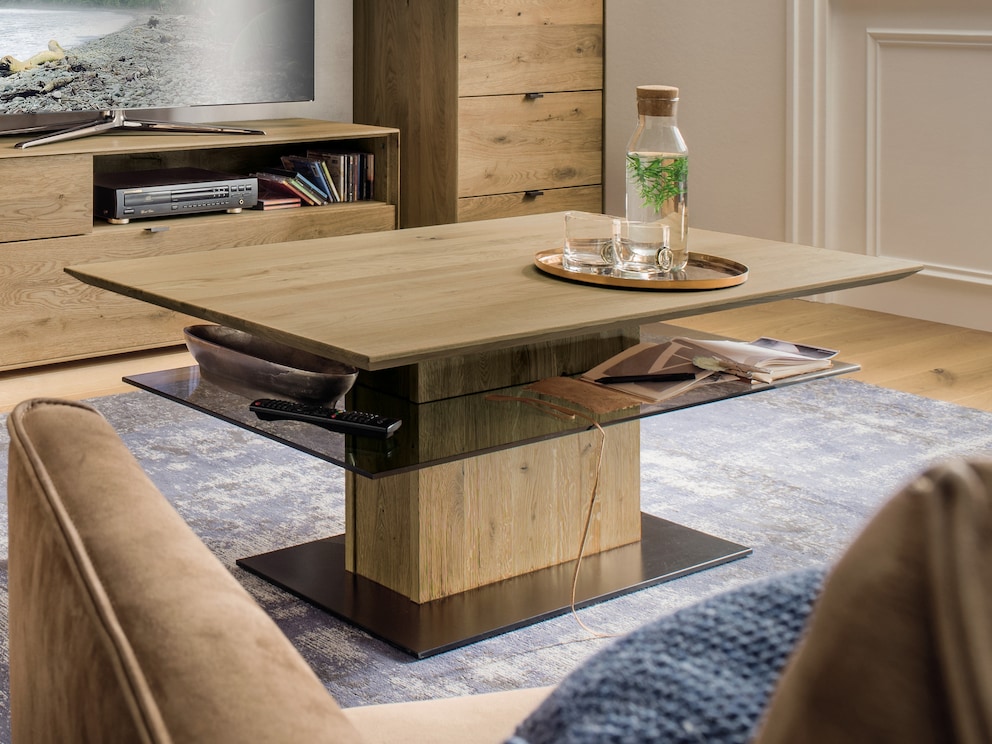 Salontafel Senera van fijn wild eikenhout