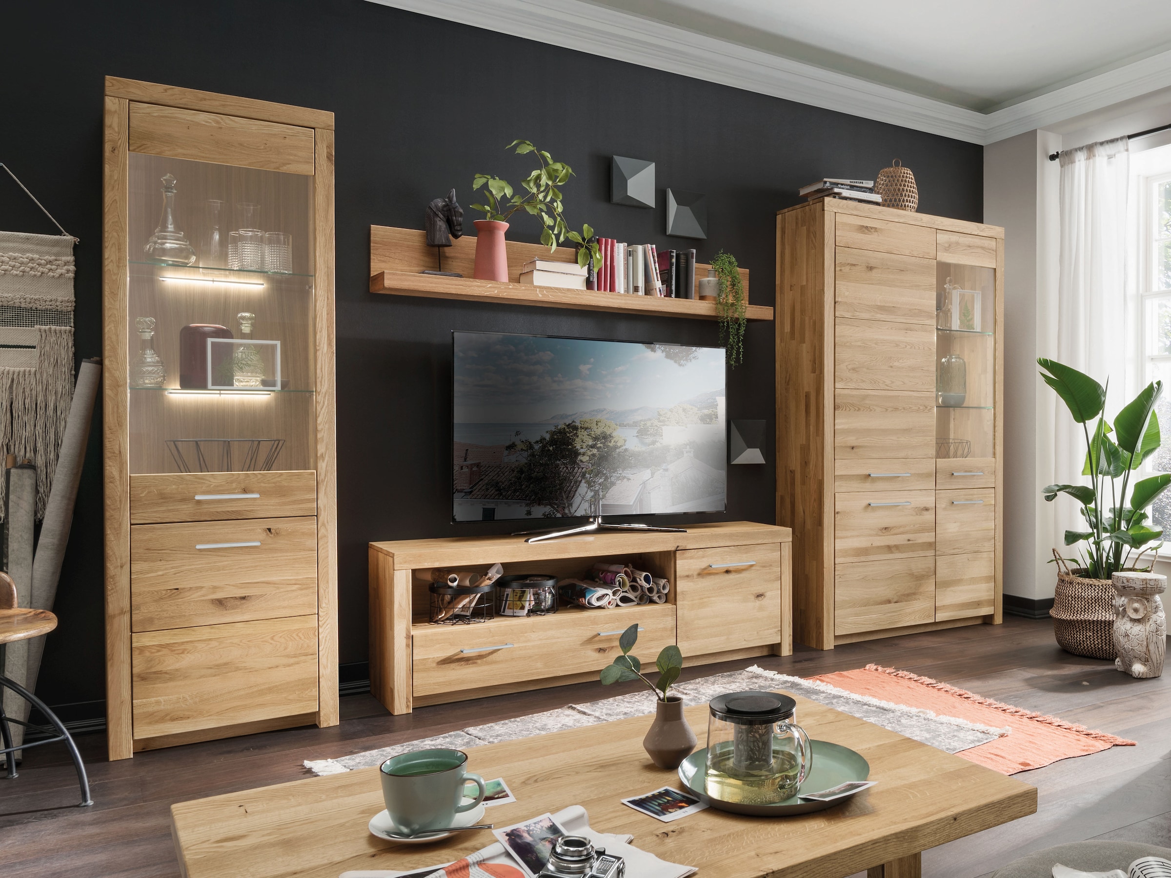 Vitrine "Sorano" | ohne Beleuchtung | Silber | Manufakturqualität