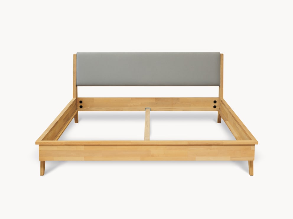 Bedframe Lasala in beuken kernhout zonder lattenbodem