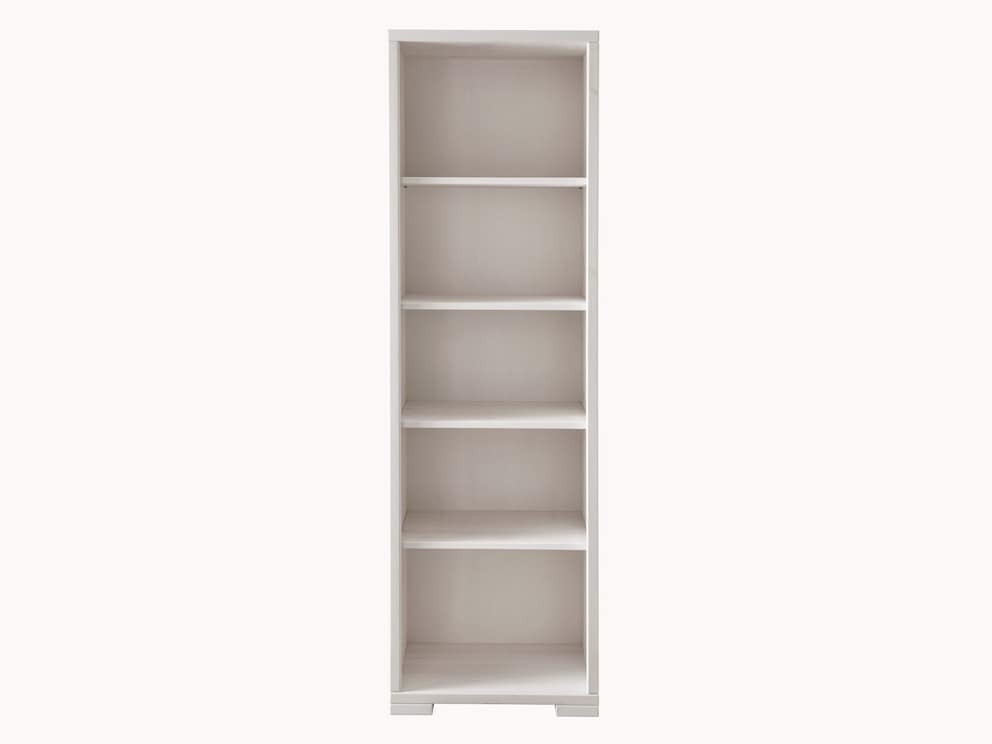Étagère pratique sur pied en blanc lasuré avec 4 étagères