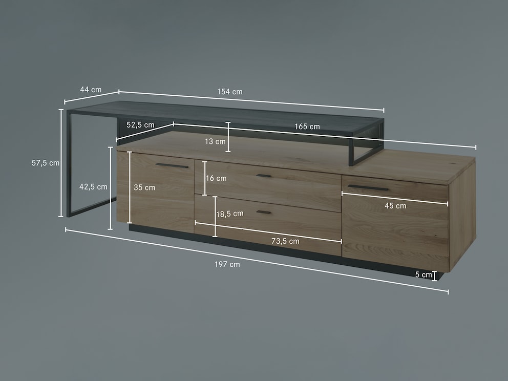 Lage plank met kleine uitbreiding links - nadere informatie onder Technische informatie