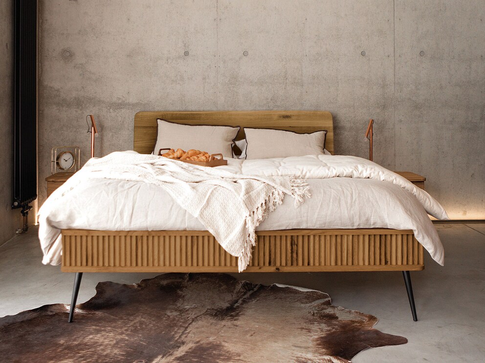 Bed Ondas geeft je slaapkamer een heel eigen charme met zijn golfpatroon