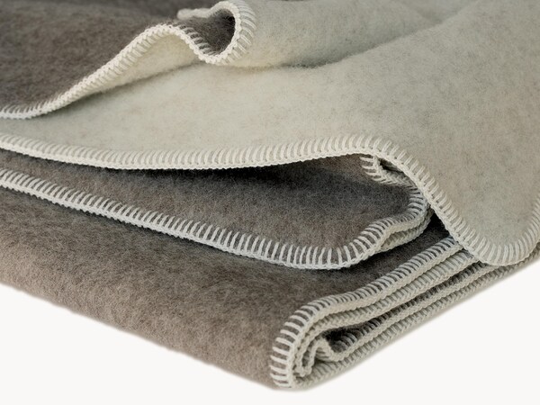 Scheerwollen deken van natuurlijk haar "Fulda"