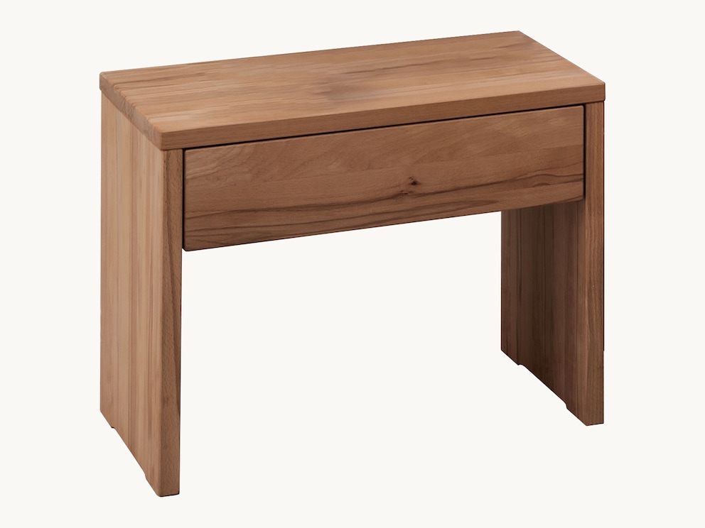 Ruim nachtkastje Saledo van massief wild eikenhout met praktische lade