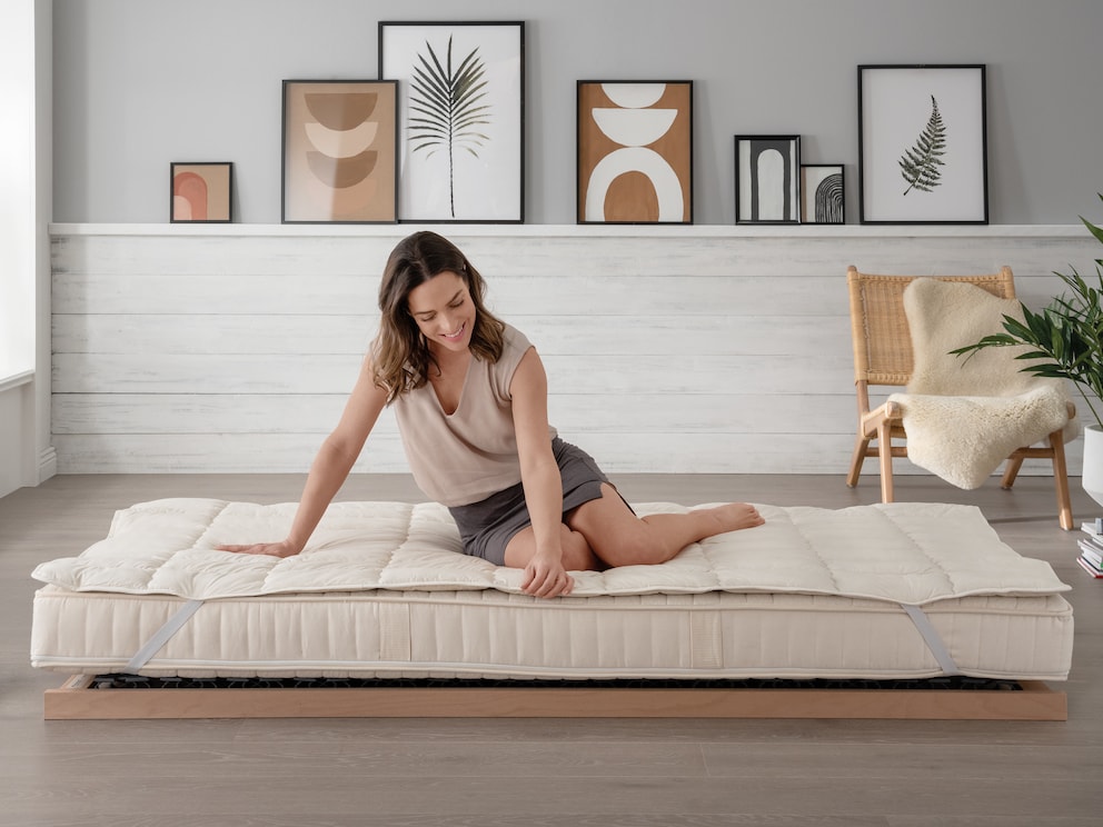 De knuffelzachte Canapa hennep onderdeken biedt de perfecte bescherming voor uw matras