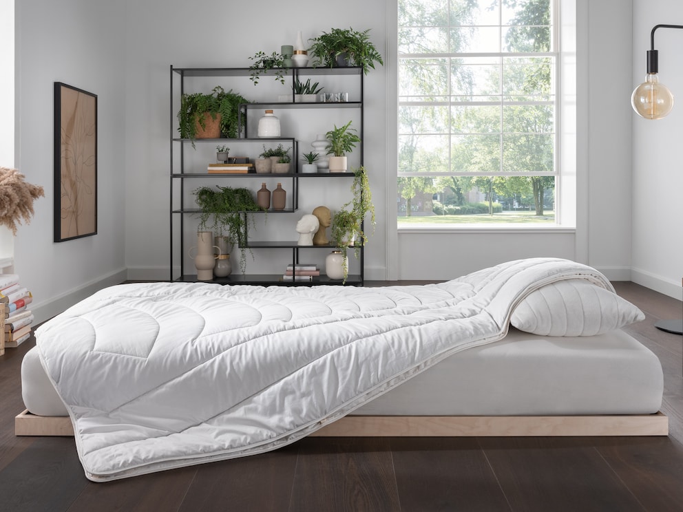 Tencel thermorégulateur dans une enveloppe légèrement brillante en élégant satin de coton bio doux