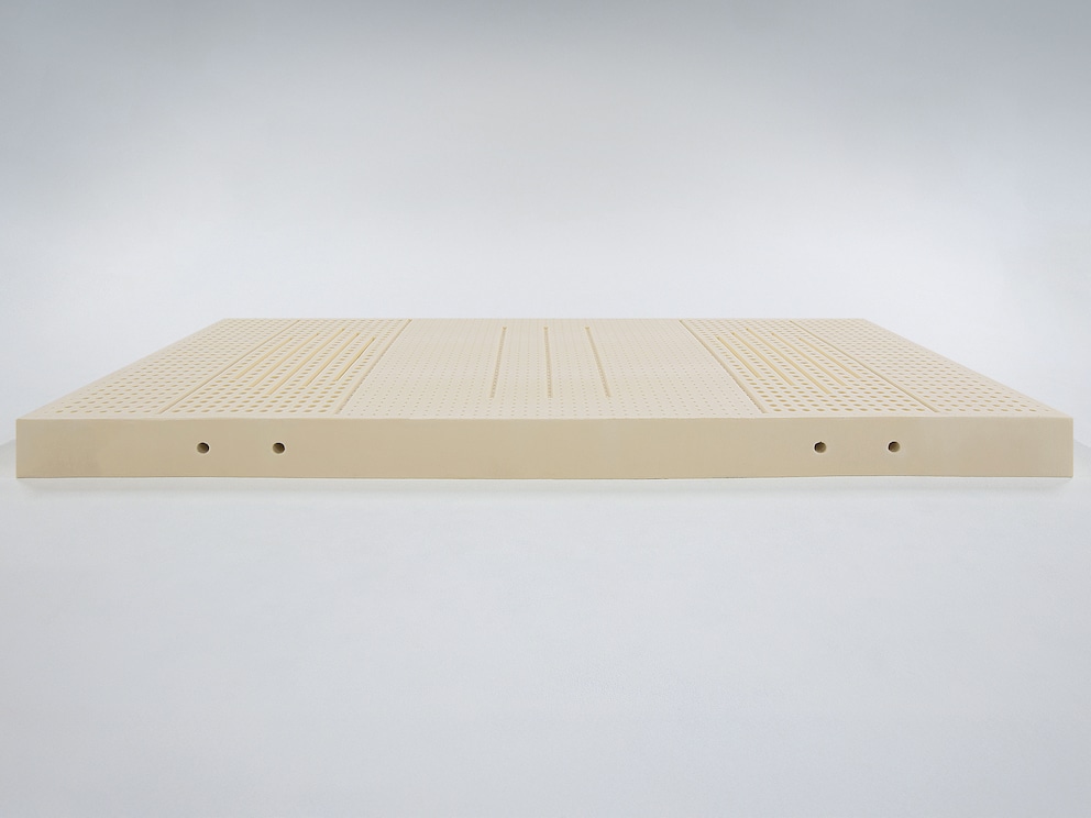 Latex micro-perforé 5 zones 100 % caoutchouc naturel avec zone d’accueil des épaules intégrée