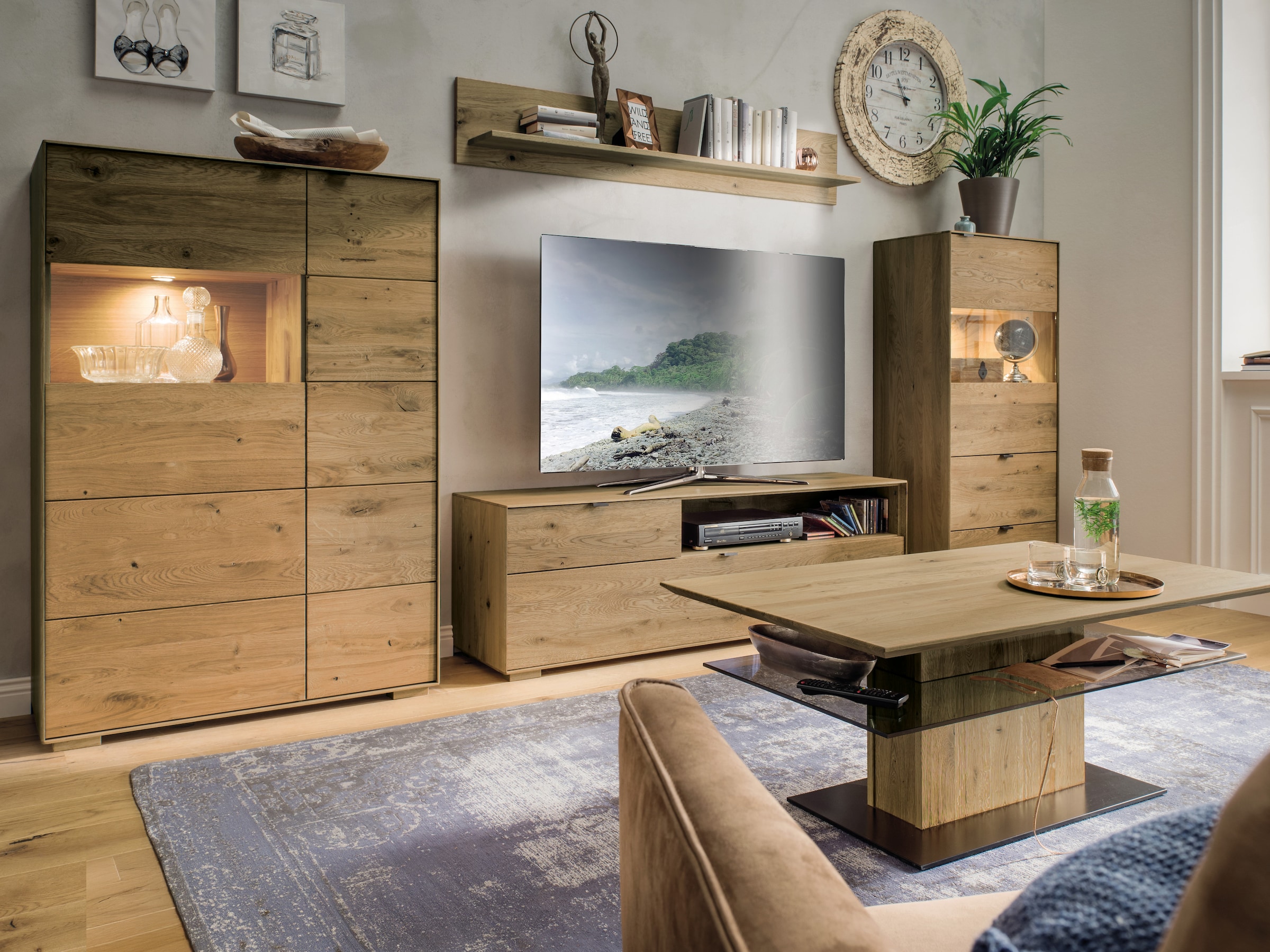 Highboard "Senera" | Kernbuche | Variante 01 | Manufakturqualität | Vegan