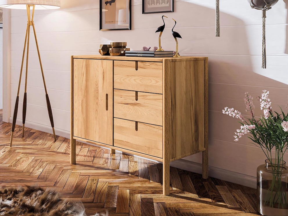 Commode « Rota » en variante 05 - ici en cœur de hêtre