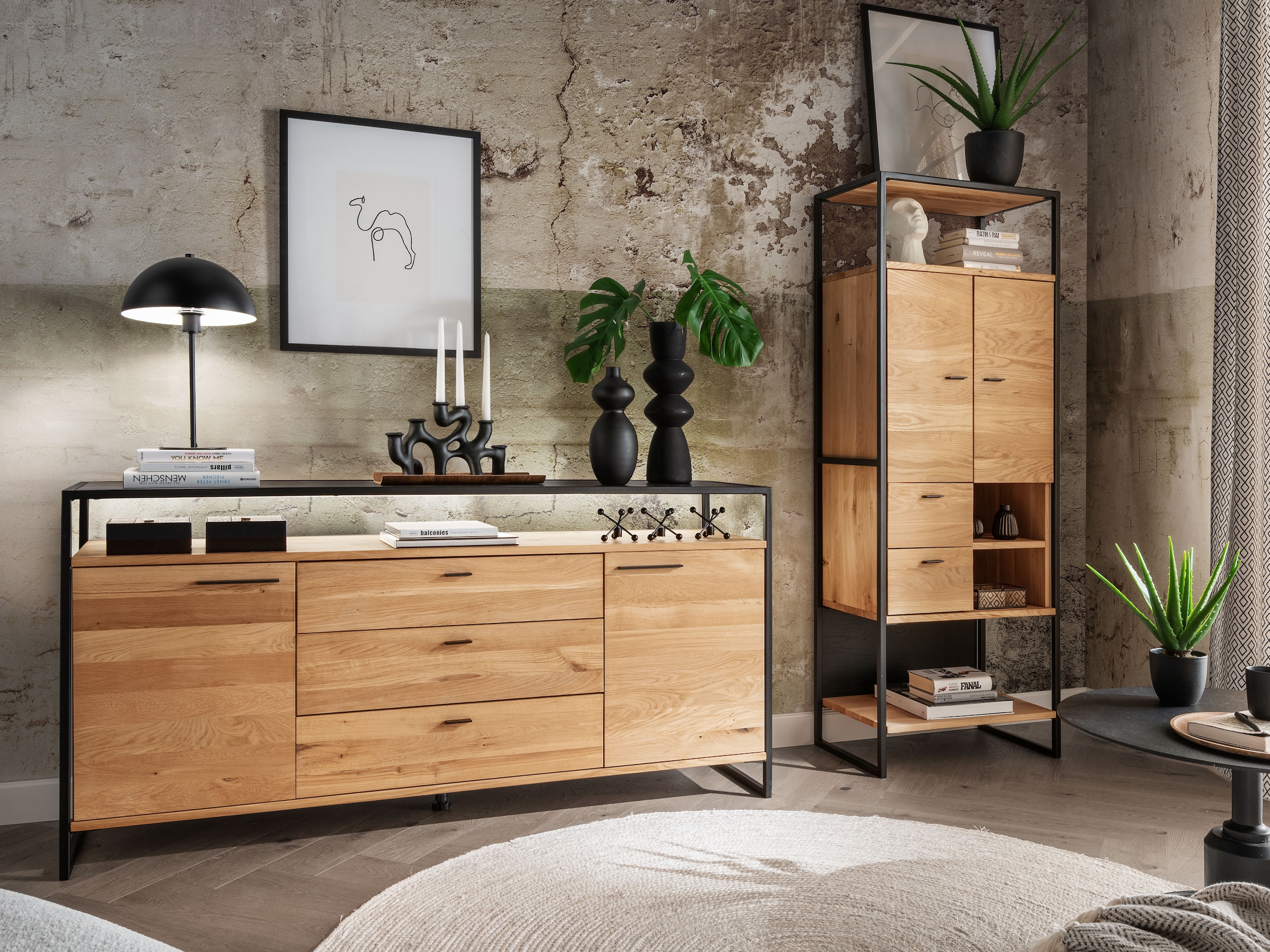 Highboard "Anora" | ohne Beleuchtung | Manufakturqualität