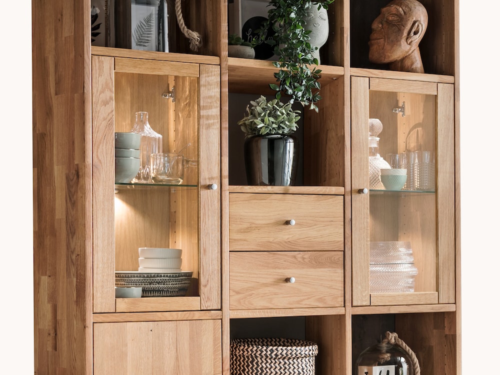 Extra accessoires voor het Alea rekkensysteem van massief wild eikenhout