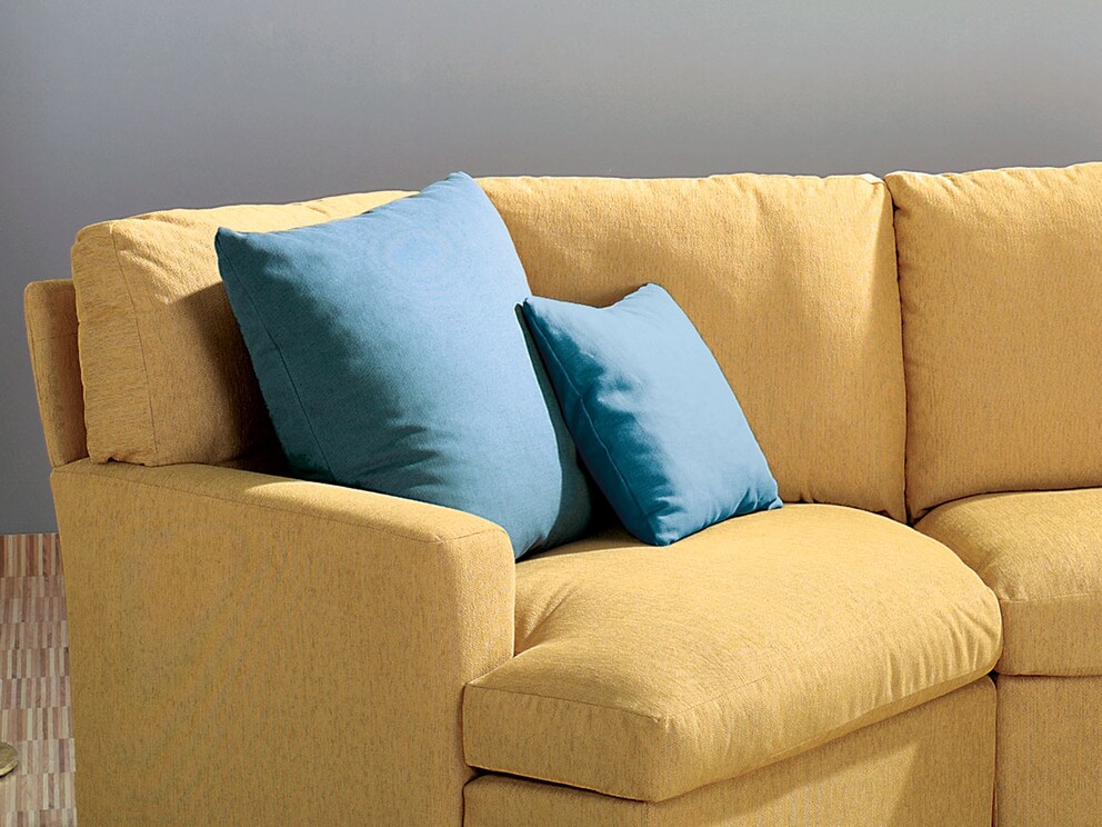 Grand coussin (60x60 cm), petit coussin (40x40 cm)