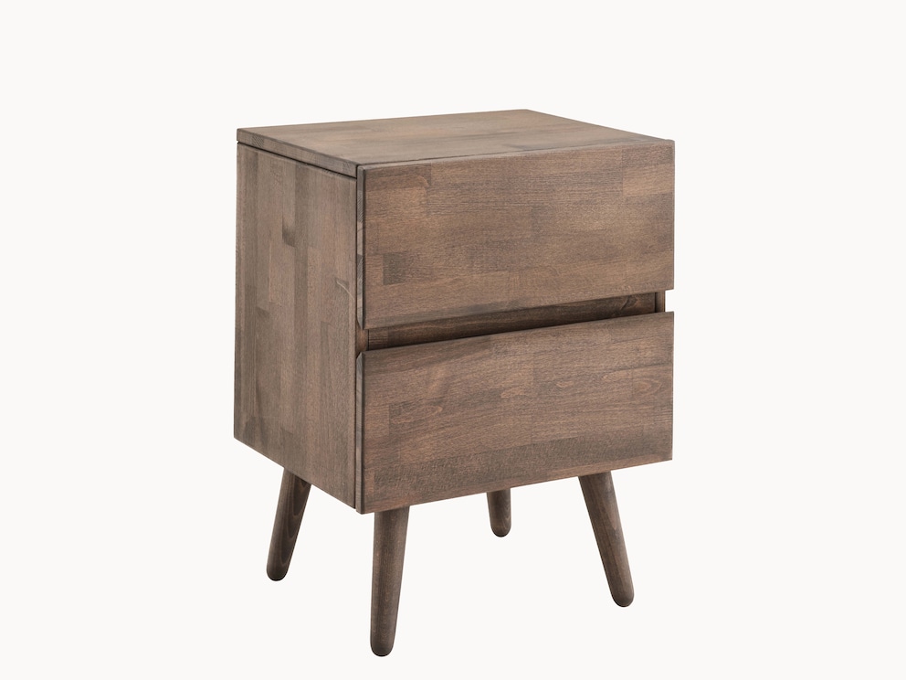 Het praktische nachtkastje Lunara is een perfecte aanvulling op uw slaapkamer, hier variant 03 in beuken mokka