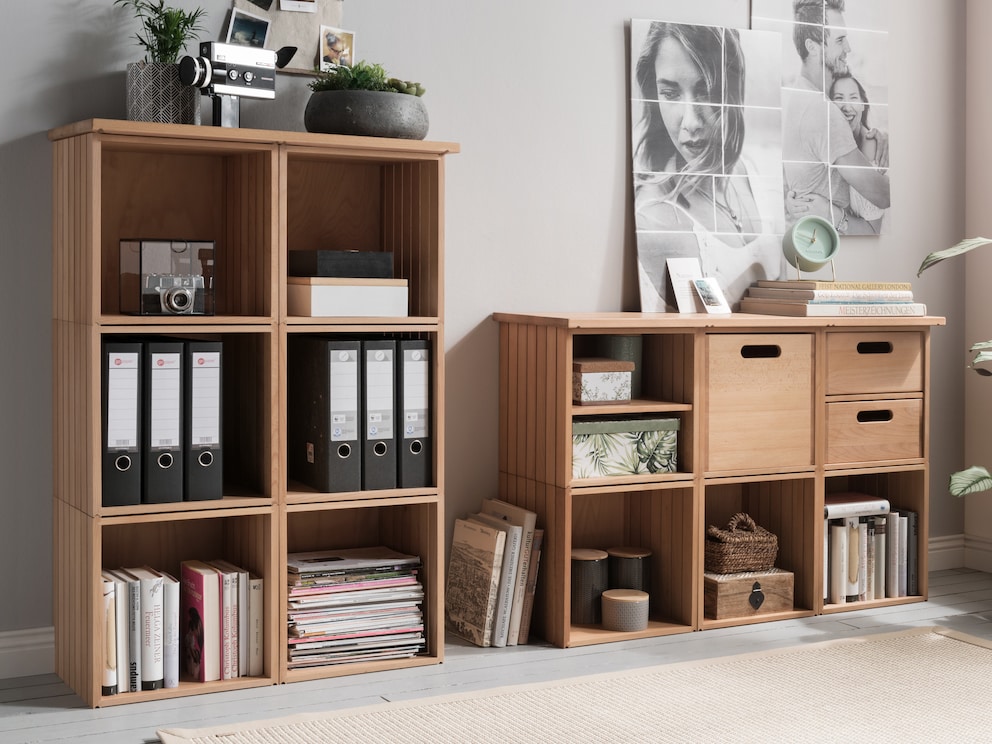 Le système d'étagères cubes multifonctionnel Valletta met de l'ordre dans votre maison