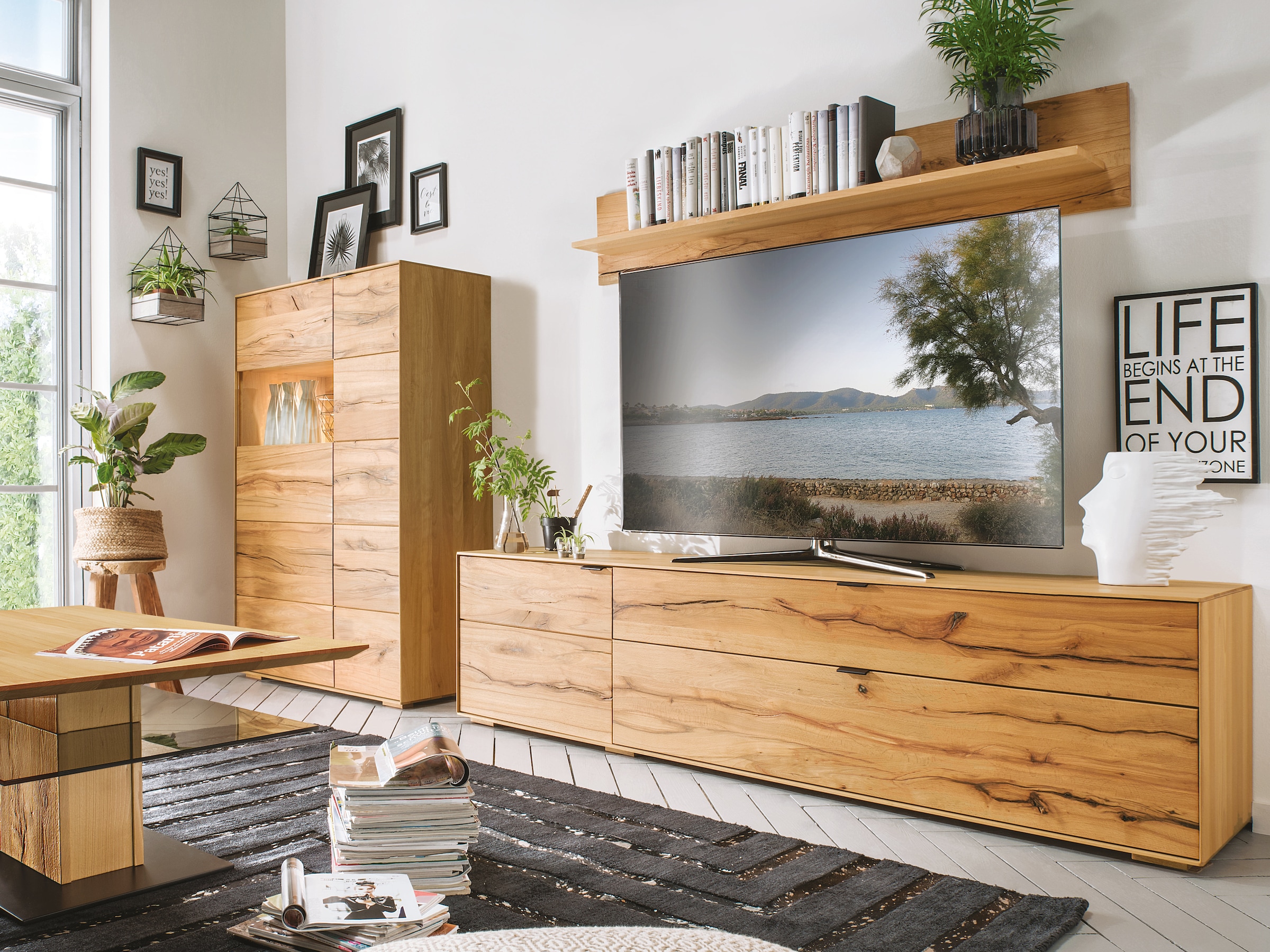 Lowboard "Senera" | Kernbuche | Manufakturqualität