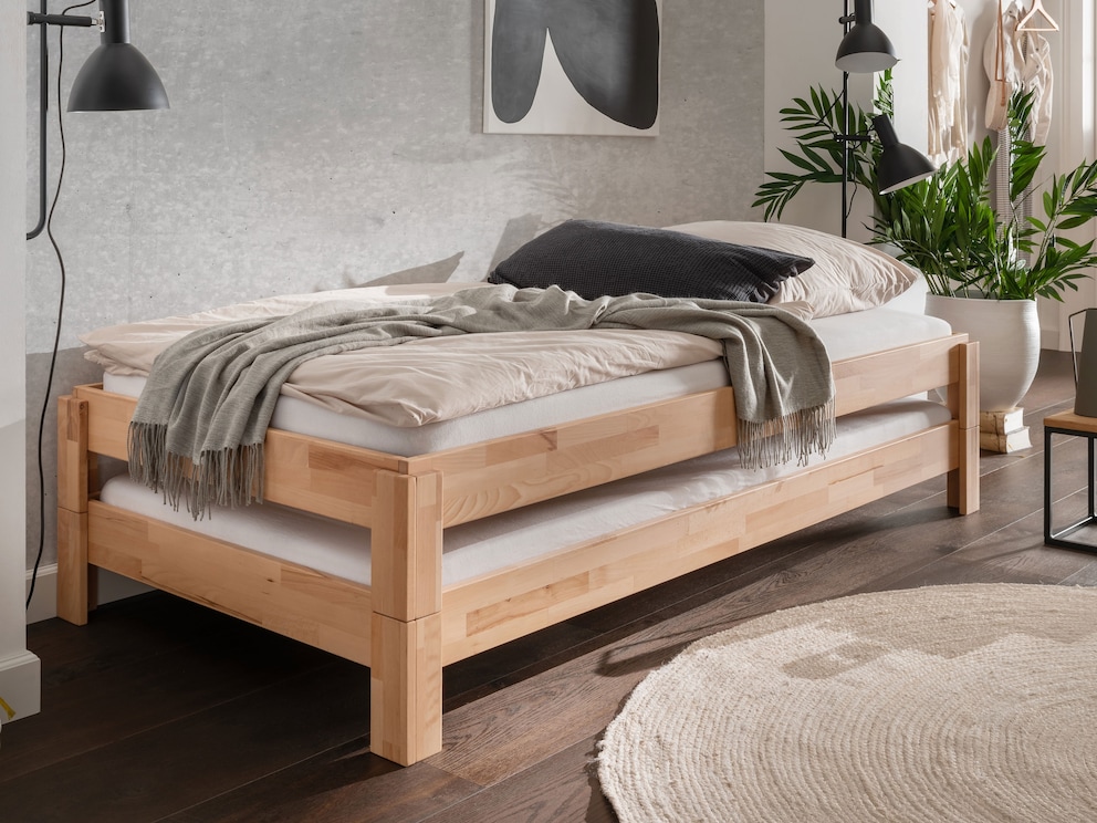 Ideaal voor flats met weinig ruimte - hier in beuken, geolied