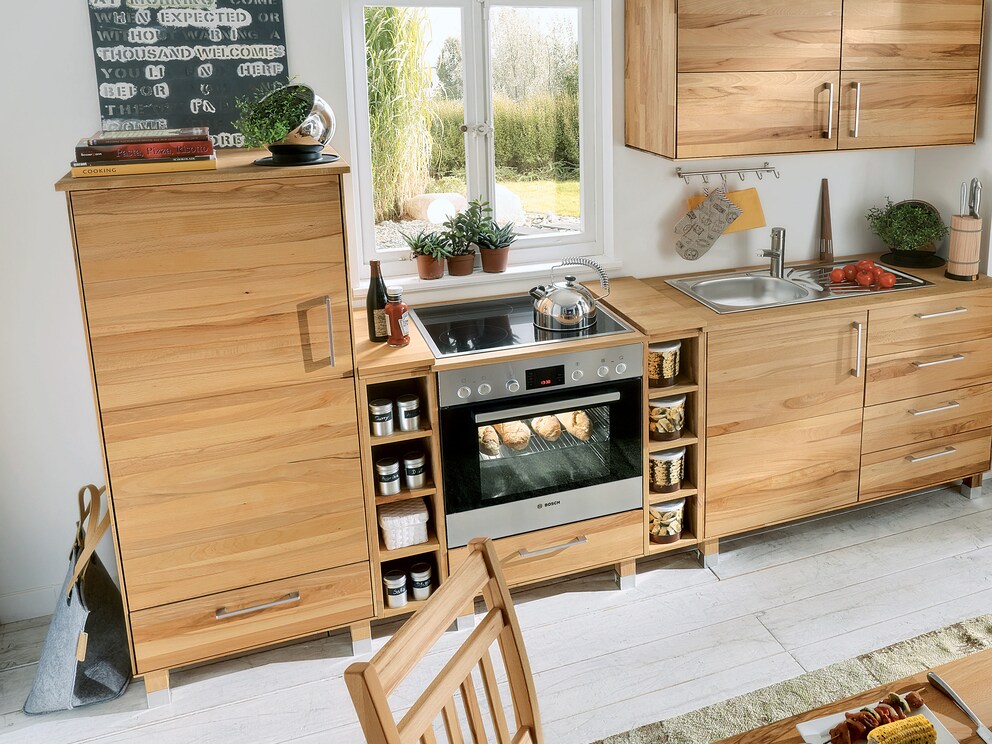 Integreert perfect in de keuken