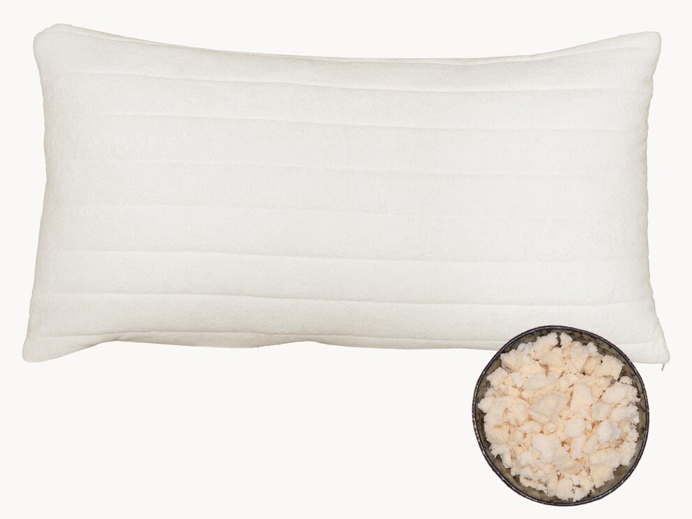 Knuffelbaar, puntelastisch natuurlatex hoofdkussen voor optimale ondersteuning van het hoofd en de nek