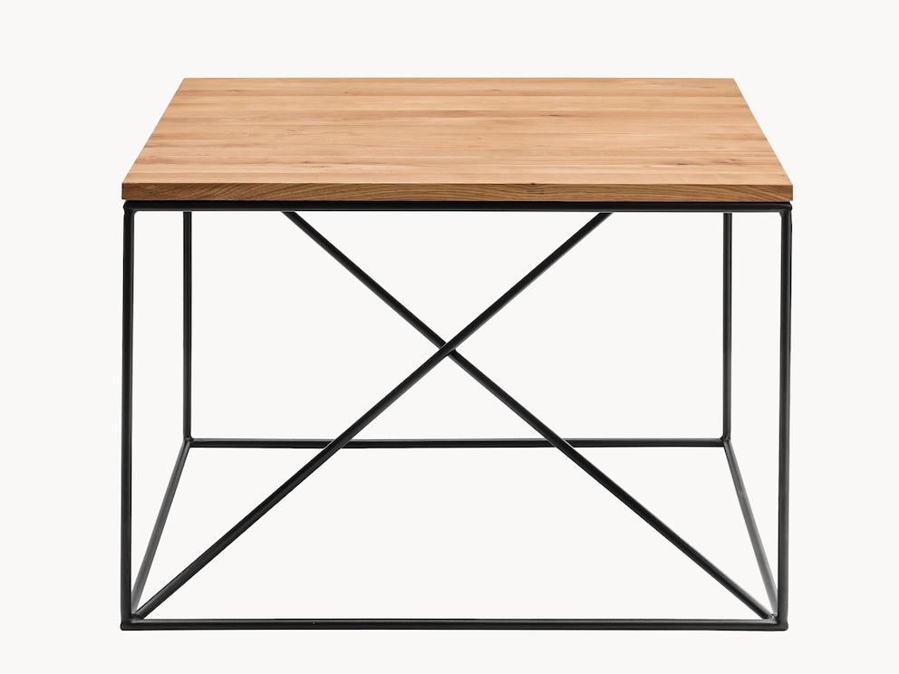 Ferro salontafel - spectaculaire combinatie van moderniteit en natuurlijkheid, hier in wild eiken