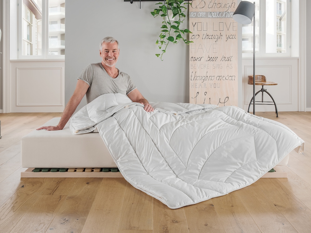 Duvet de chameau rafraîchissant pour une température de sommeil équilibrée 4 saisons
