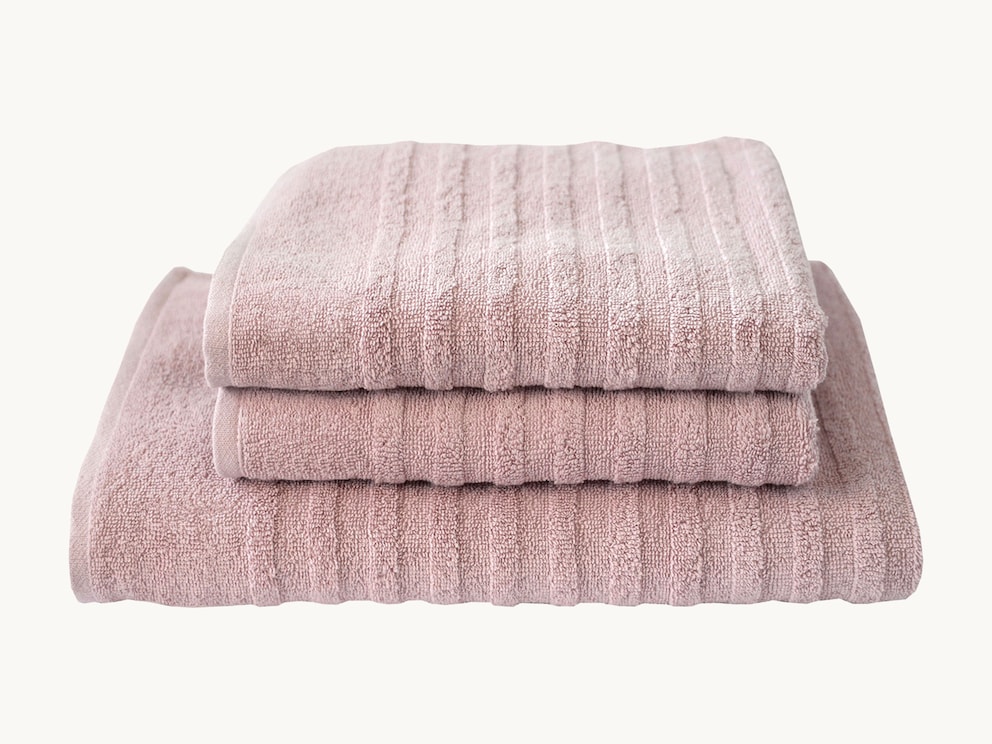 Douchehanddoek Pastello”, kleur mauve